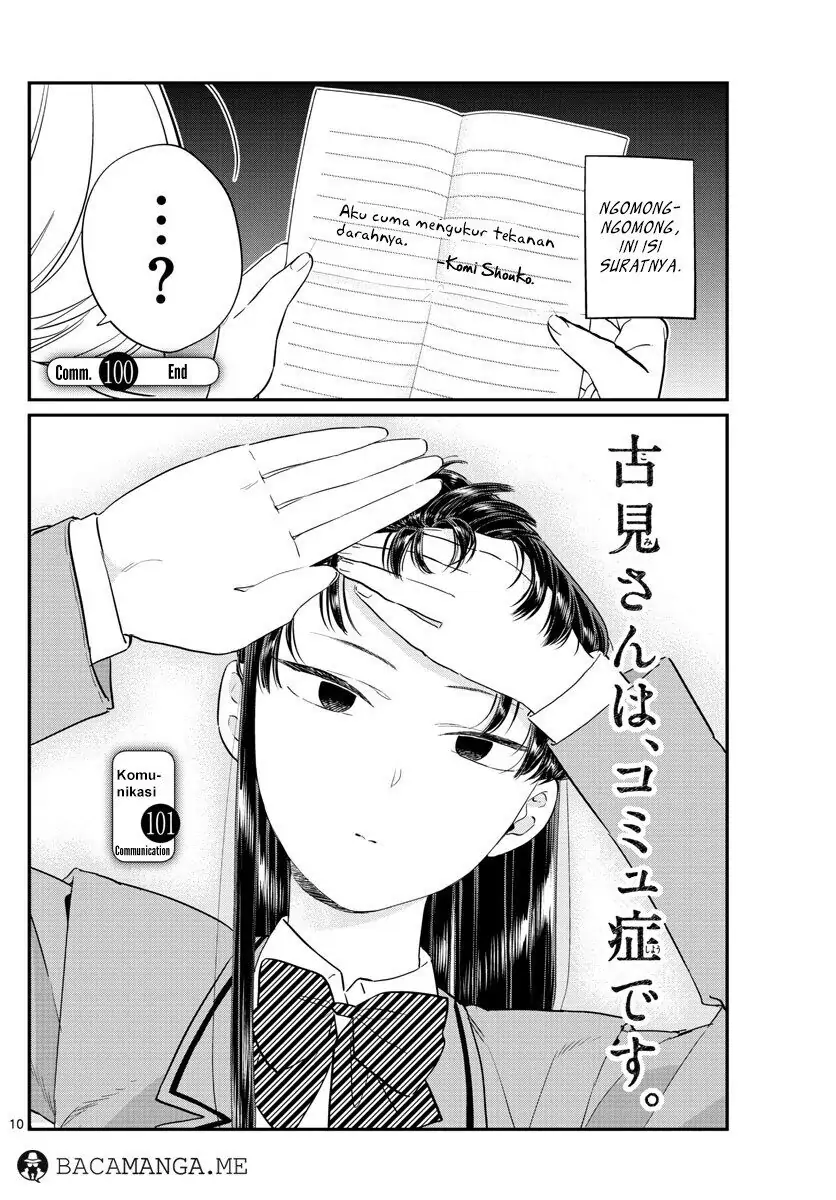 Komi-san Sulit Berkomunikasi-Chapter 101